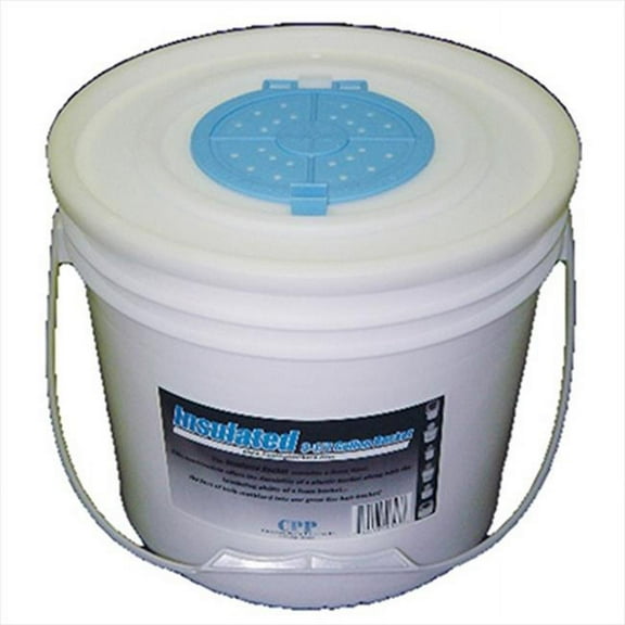 Challenge  Challenge 3.5 Gallon Insulated Bait Bucket with Lid - White