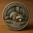 thumbnail image 1 of Challenge Coin under $5! Kadlawus Commemorative Metal Handicraft Gift, Playful Raccoon Challenge Coin Collectible, Metal Decoration for Desk, Unique Gift for Collectors, Funny Gag Gift for Adults, 1 of 6