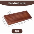 thumbnail image 1 of Challenge Coin Display Stand 6 Row Wood Coin Holder 13x5x1.3 Inch Wooden Coins Rack Coconut Brown Challenge Coins Display Case for Collectors Vacation Present, 1 of 6