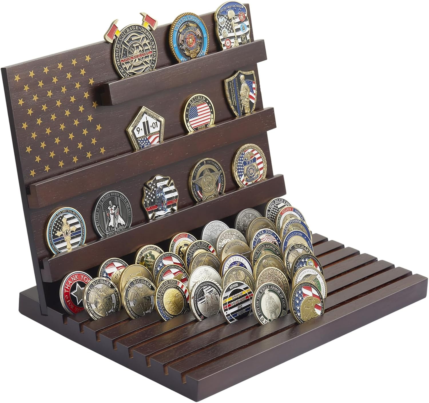 Challenge Coin Display Stand With Slanted Base Where Every Coin Tells A ...