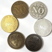 Challenge Coin Set, Includes 6 Commemorative Coins, Replica Coin Featuring A Decision-making Theme, Making It Perfect For Decorating Your Wallet Or Adding To Your Collection.