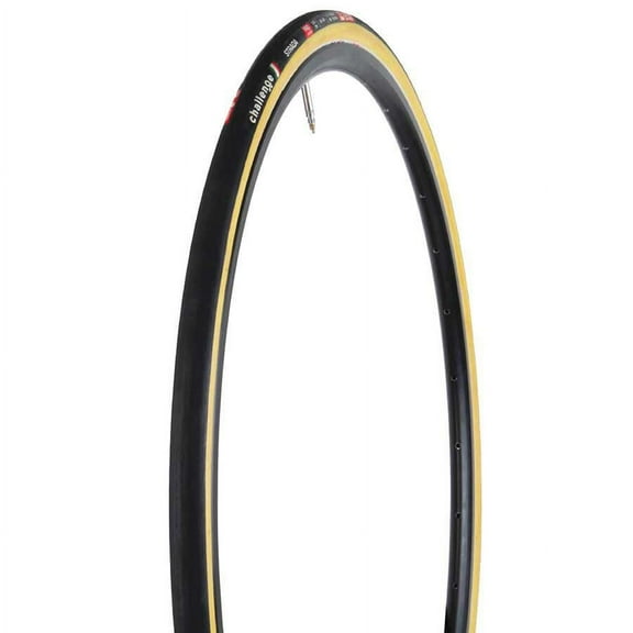Challenge Strada Pro Tire - 700 x 25, Tubular, Black/Tan, Handmade