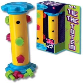 Challenge Your Mind with Tic Tac Totem 3x3: 3D Tic Tac Toe Travel Game & Brain Game for Strategy Enthusiasts, Ages 6+