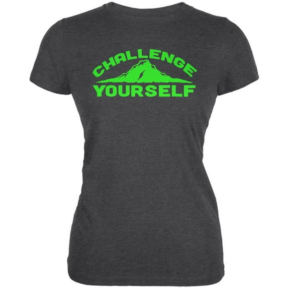 Challenge Yourself Juniors Soft T Shirt Deep Heather X-LG