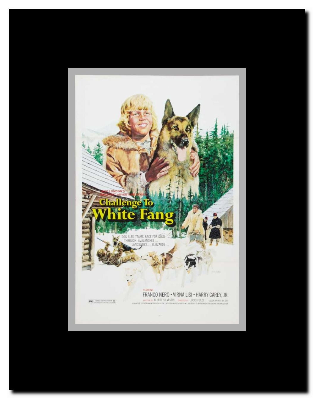 Challenge to White Fang Framed Movie Poster