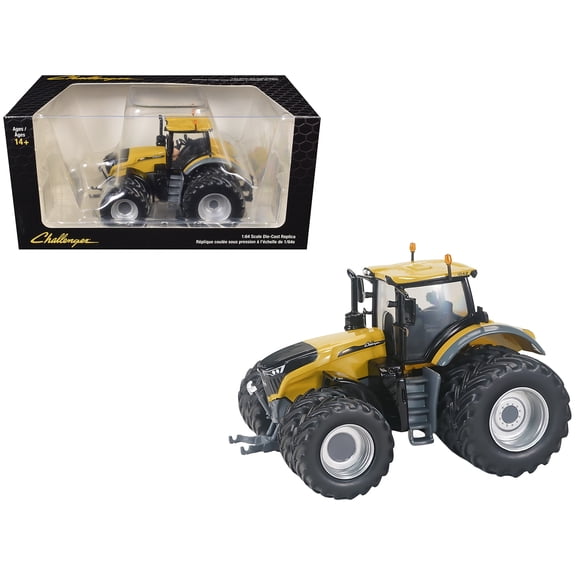 Challenger 1042 Tractor with Front and Rear Dual Wheels Yellow 1/64 Diecast Model by SpecCast