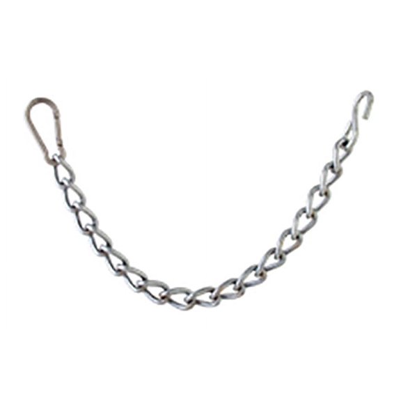 Challenger 9-1/2" Long 3.5mm Zinc Plated Horse Bit Curb Chain w/ Clip and Hook 40398