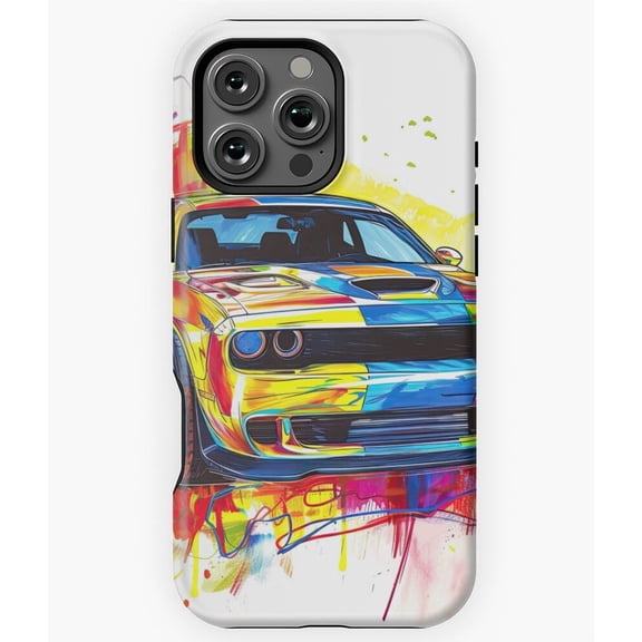 Challenger Fun Colorful Kids Drawing Phone Case for iPhone 16 15 14 13 12 11 Pro Max