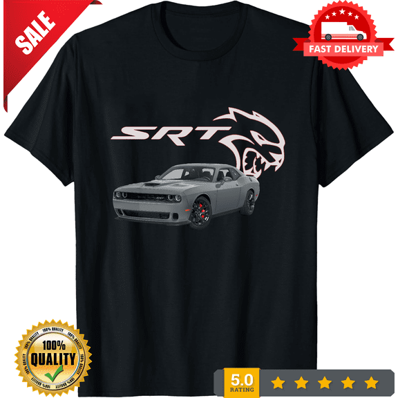 Challenger Hellcat SRT Logo T-shirt Tee Fan Gift, CROWD FAVORIT-TH69755