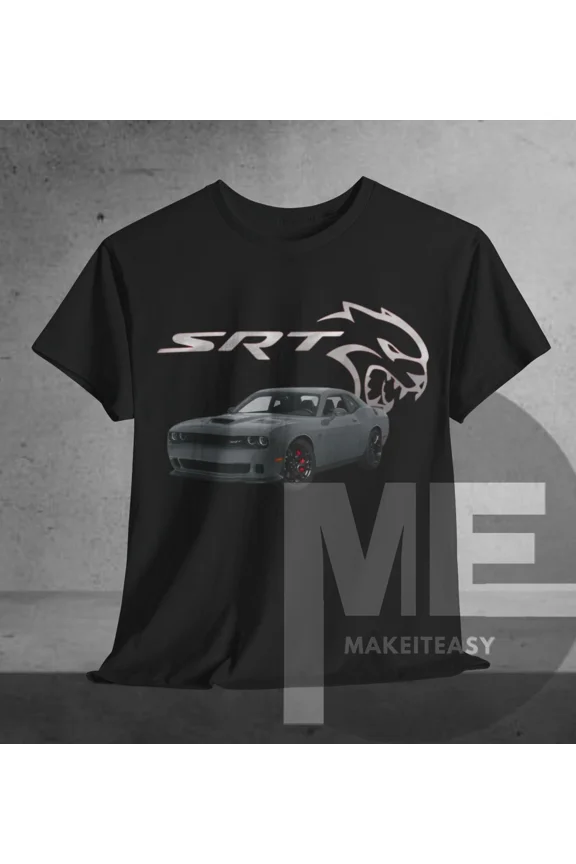 Challenger Hellcat SRT Logo T-shirt Tee Fan Gift