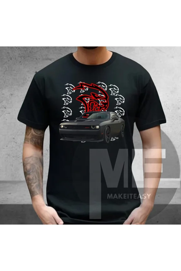 Challenger Hellcat SRT T-Shirt Logo Tee Fan Gift