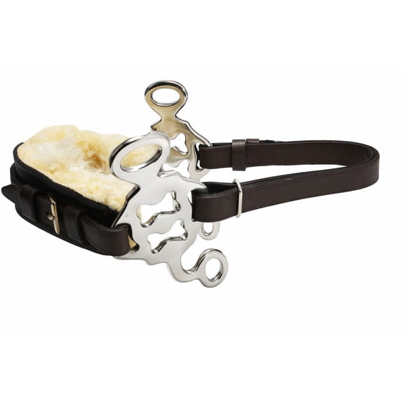 Challenger Horse Adjustable Leather Bitless Bridle Training Hackamore 35H07