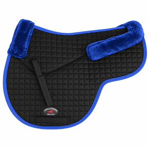 Challenger Horse Contoured Fleece Lined Quilted English Saddle Pad 72112