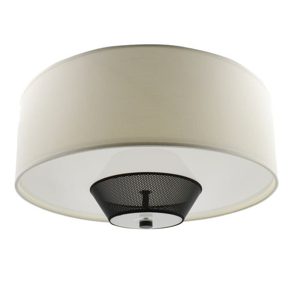 Challenger Lighting CA5344-00BRZ Contemporary Metal Ceiling Drum Light Fixture (2-Pack)