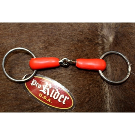 Challenger Loose Ring Soft Rubber 6" Mouth Snaffle Horse Bit 35395