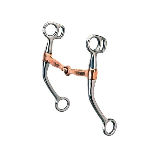 Challenger Pony Mini Horse Tom Thumb SS 3-1/2" Copper Mouth Snaffle Bit 3507