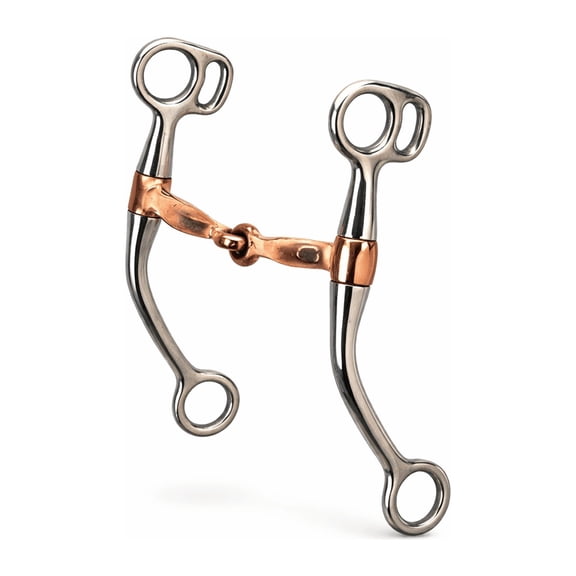 Challenger Pony Mini Horse Tom Thumb SS 4" Copper Mouth Snaffle Bit 3507-4