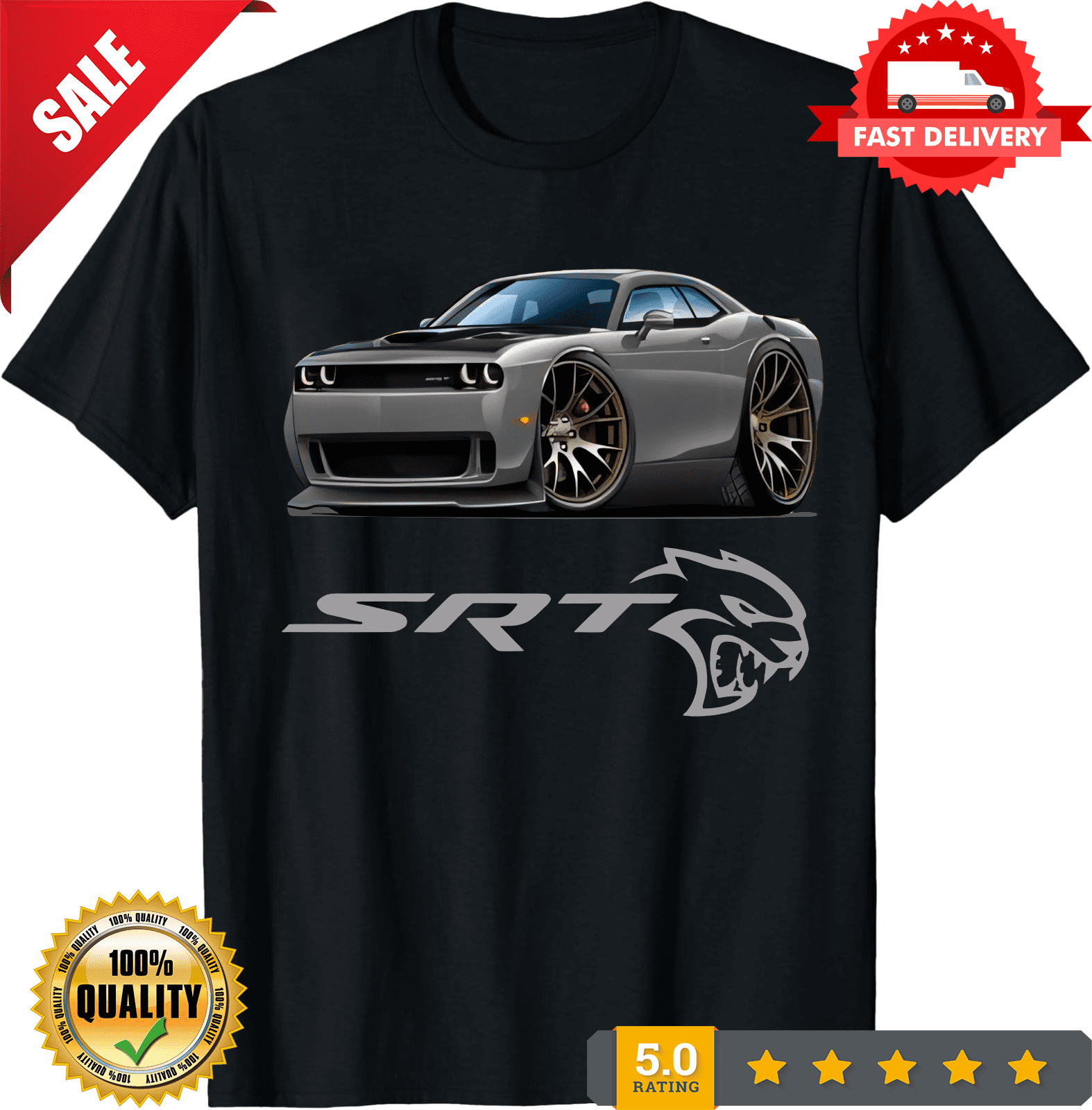 T-shirt Dodge Challenger SRT main image 0
