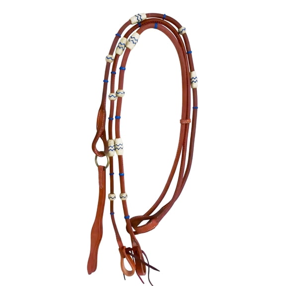 Challenger USA Horse Western Tack Leather Rawhide Romal Reins 66RT36RB