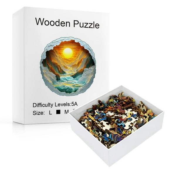 Challenging Artisan PuzzleUnique Shapes | Handcrafted Wooden Jigsaw | Brain Training Gift for Adults | Perfect for Christmas, Easter & Mother's Day
