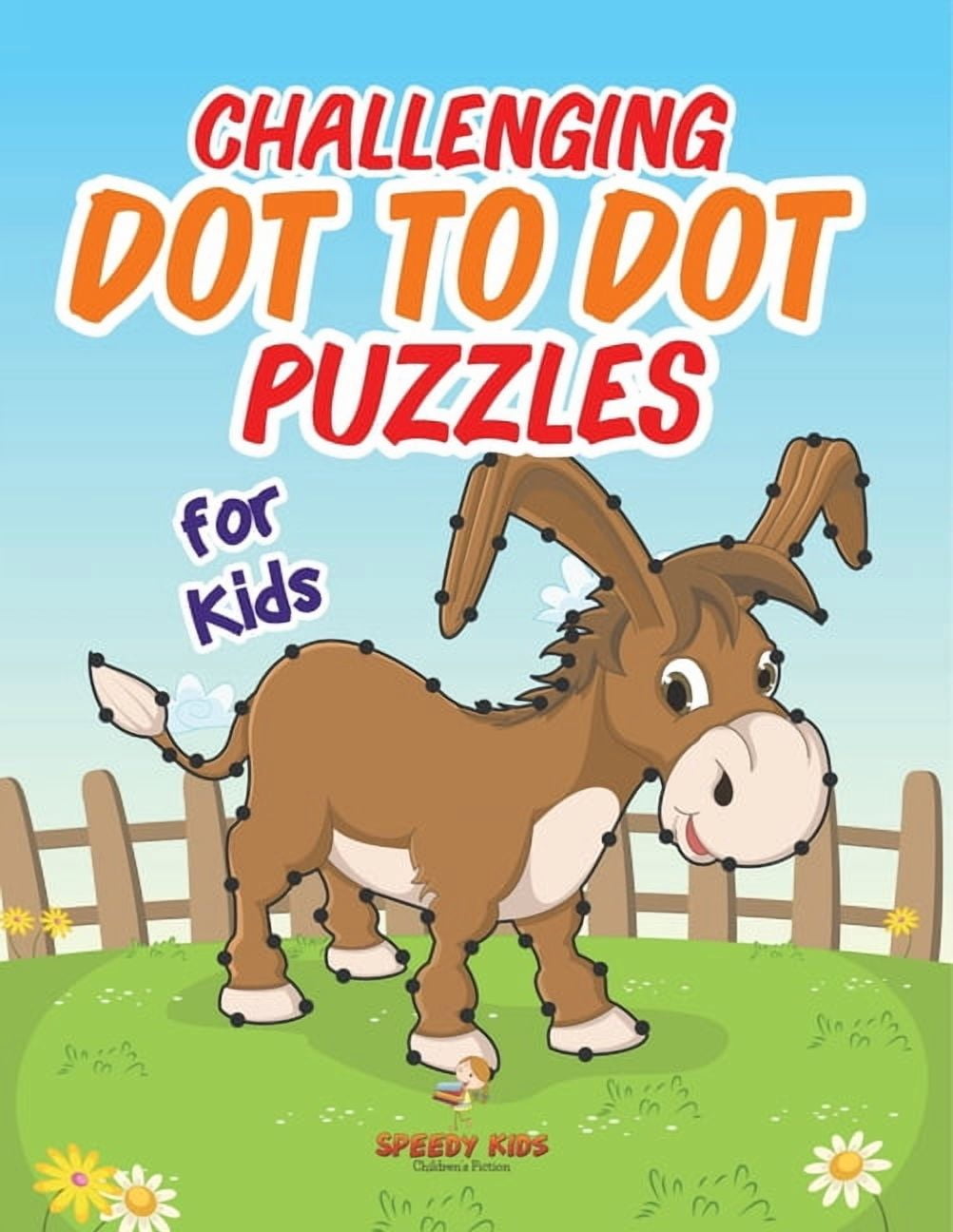 Challenging Dot to Dot Puzzles for Kids, (Paperback)