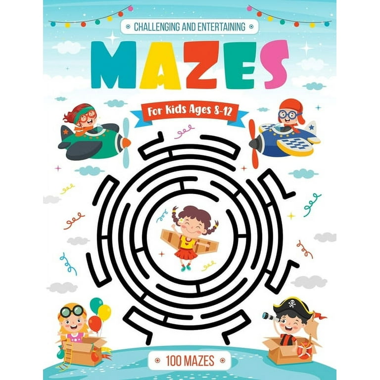 Difficult Mazes for Smart Kids: Mazes Activity Book for kids ages