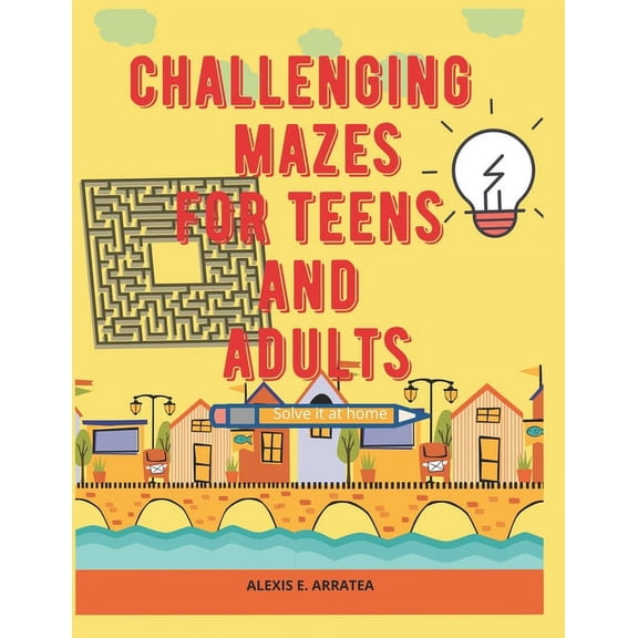 Challenging Mazes for Teens and Adults (Paperback)