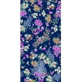 thumbnail image 1 of Challis Rayon Printed Fresca Woven Floral Dress Fabric Yard (NAVY/PINK/YELLOW, ByYard), 1 of 2