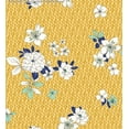 thumbnail image 1 of Challis Rayon Printed Lareina, Floral Fabric, Dress Fabric, Sewing Fabric (YELLOW/MINT/OFFWHITE, ByYard), 1 of 3