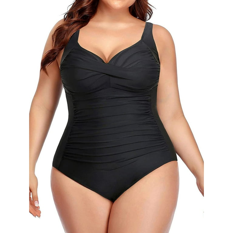 Walmart one piece hotsell bathing suits plus size