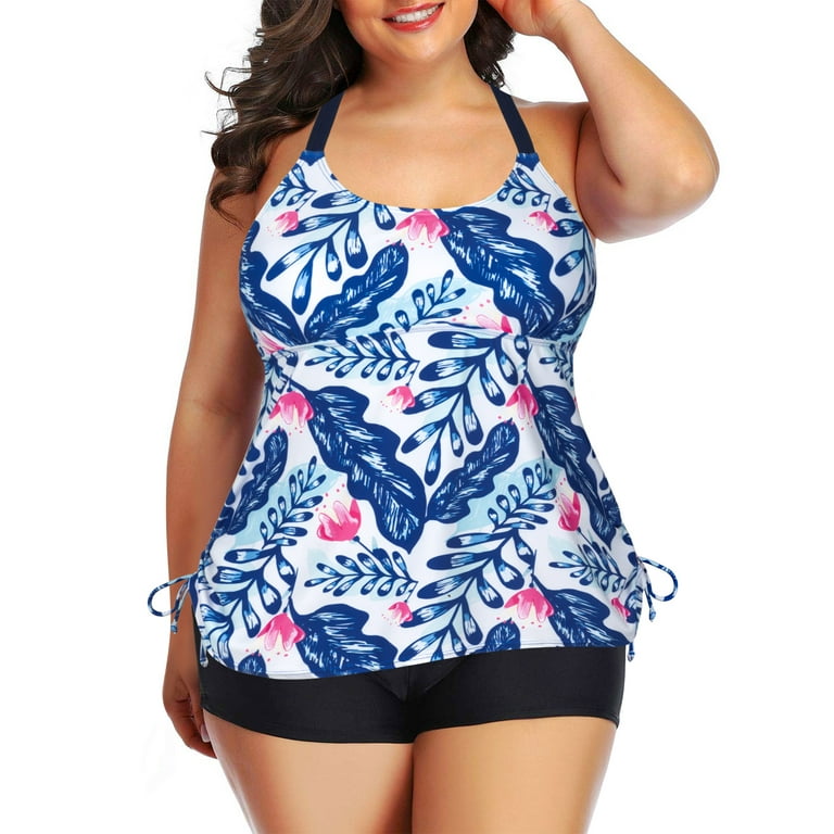 Walmart plus size store swim tops