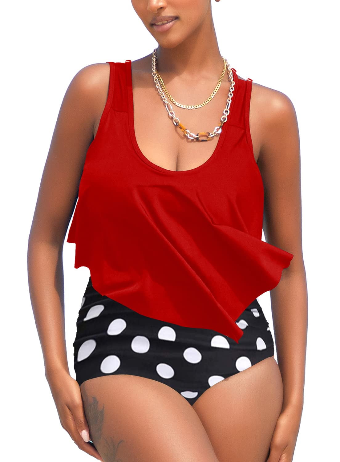 ruffle bathing suit top