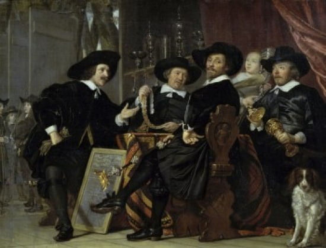 The Chamber of Crossbowmen at St Sebastian in Amsterdam 17th C Bartholomeus van der Helst (1613-1670Dutch) Musee du Louvre Paris Canvas Art - Bartholomeus van der Helst (18 x 24)