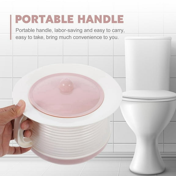 Chamber Pot Urinal Portable Toilet Spittoon Suitable for the Elderly Pregnant Women Children Home Hospital Car Travel,1 x Urinal pot