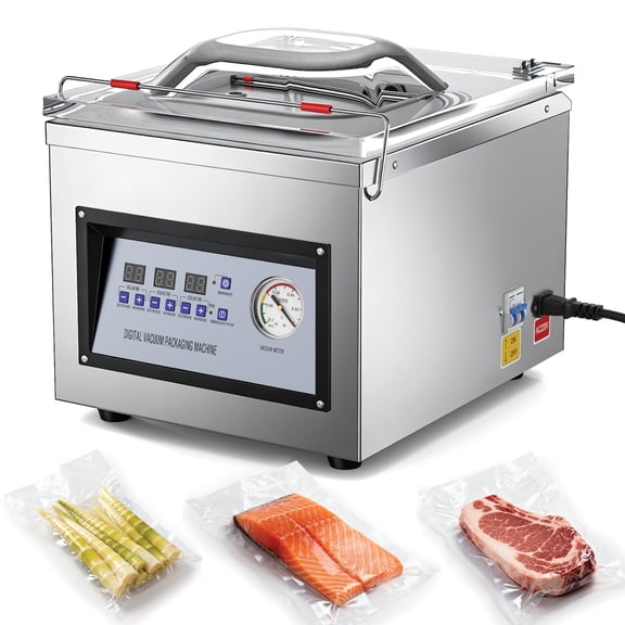 Chamber Vacuum Sealer, 320W Sealing Power, Vacuum Packing Machine for Wet Foods, Meats, Marinades and More