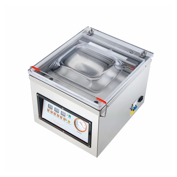 Chamber Vacuum Sealer, 320W, for Wet & Dry Foods, 12.6" Seal Length, Meat, Marinades, Home Kitchen & Commercial Use