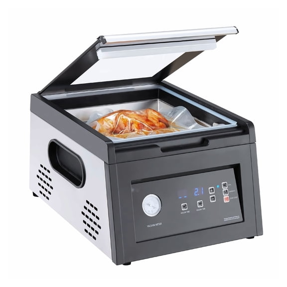 Chamber Vacuum Sealer 380W, Food Vacuum Packing Machine for Wet/Dry Foods, Meat, 11.5" Seal Length, Compact Design, Home & Professional Use