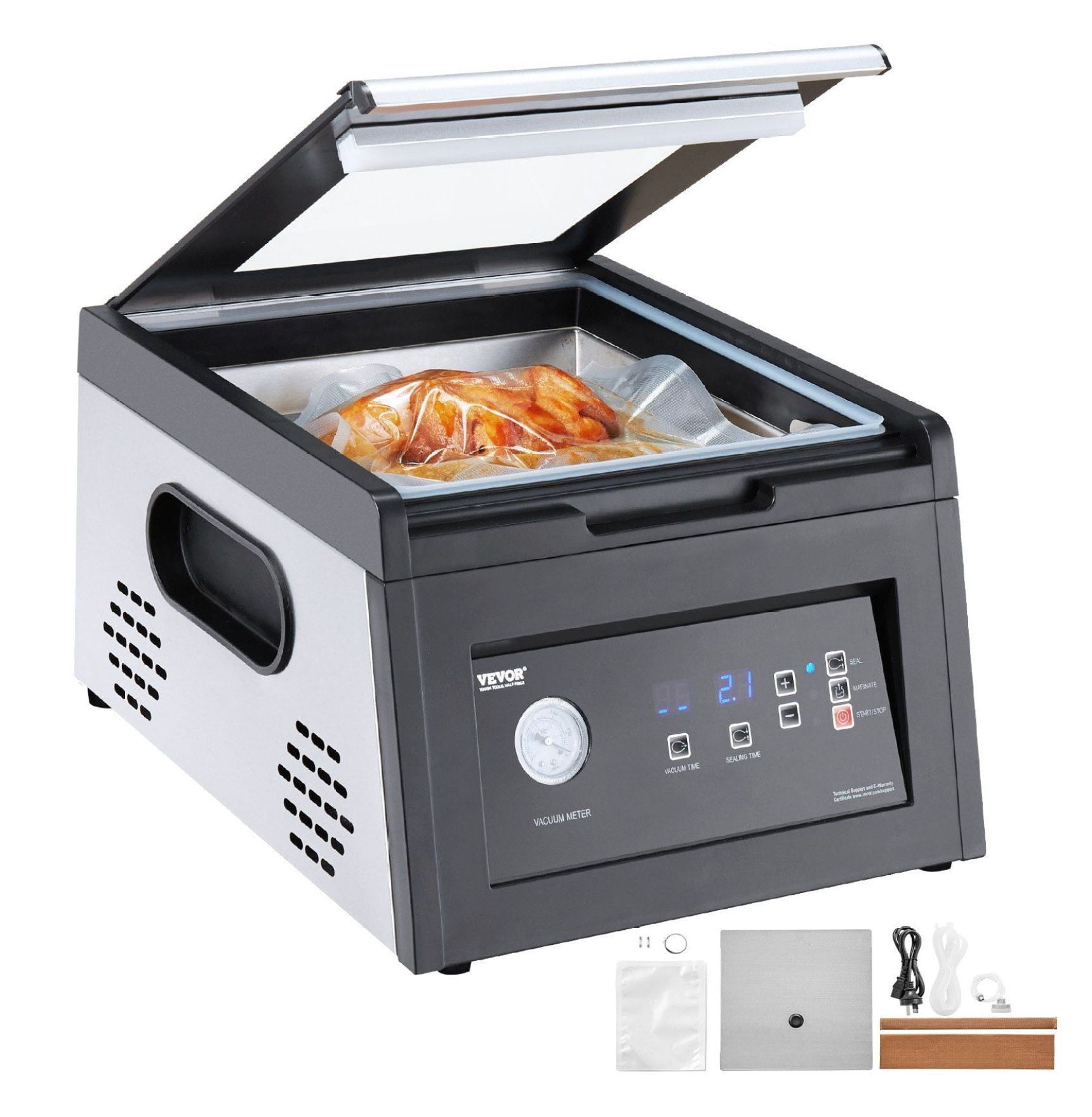 Chamber Vacuum Sealer, 380W Packing Machine for Food, 11.5" Seal Length