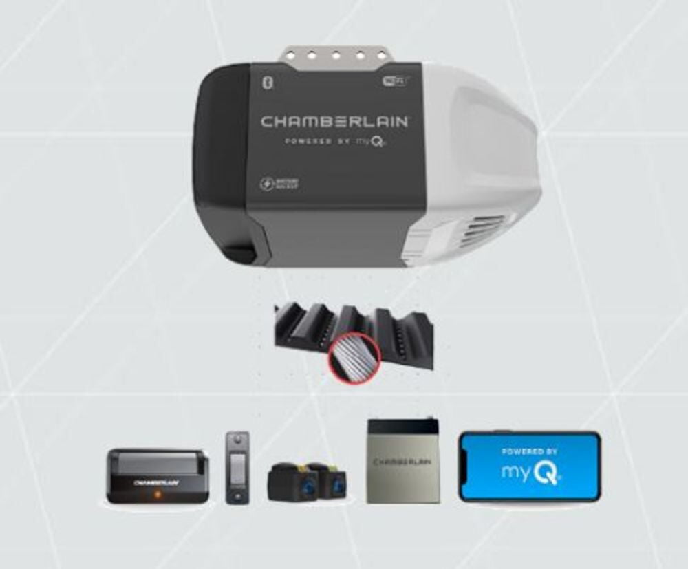 Chamberlain 1/2 Hp Wi-Fi Quiet Belt Drive With Battery Backup