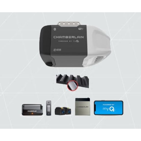 Chamberlain 1/2 Hp Wi-Fi Quiet Belt Drive With Battery Backup