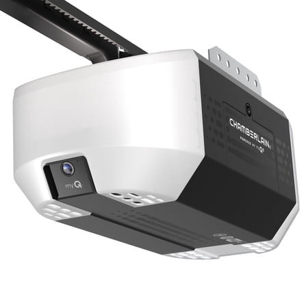 Chamberlain 3/4 HP Belt Drive Smart Garage Door Opener with Fixed Camera, Battery Backup, 2-Bulb Lighting, and myQ Connectivity