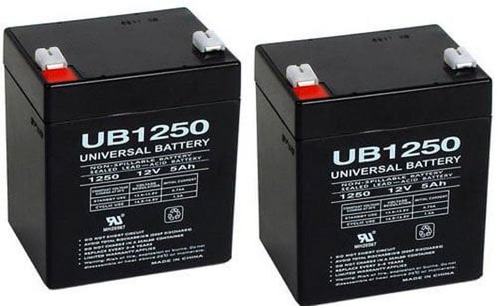 Chamberlain 4228 EverCharge replacement Battery- 12v 4.5ah/ 12v 5ah- 2 PACK - image 1 of 2