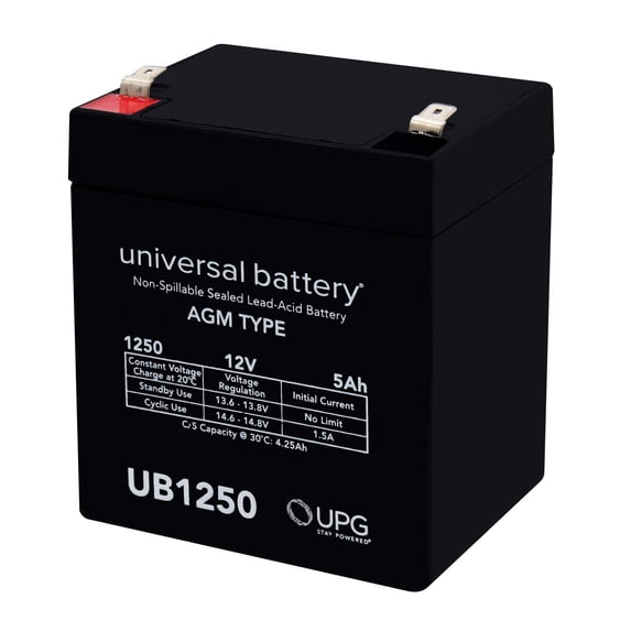 Chamberlain 4228 EverCharge 12V 5Ah UB1250 Replacement Battery ...