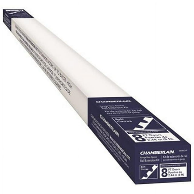 Chamberlain 8 ft. Garage Door Belt Drive Rail Extension Kit, Black