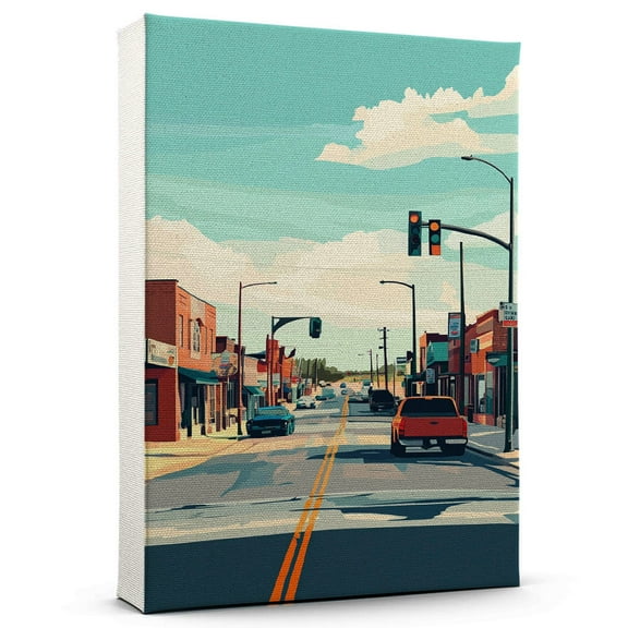 Chamberlain Canvas Print, South Dakota Canvas Wall Art, Chamberlain Decor Travel Canvas, South Dakota Travel Gift, Housewarming Gift - 99AZ257