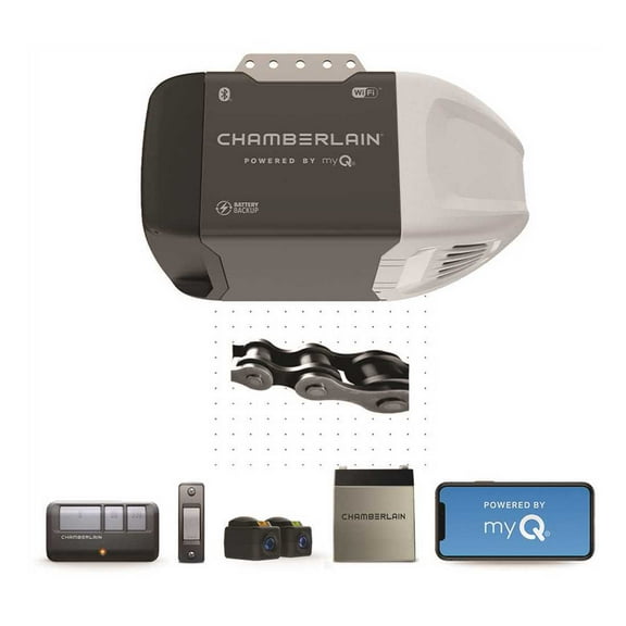 Chamberlain Garage Door Opener, 0.5 HP with Smartphone Control Bluetooth Technology
