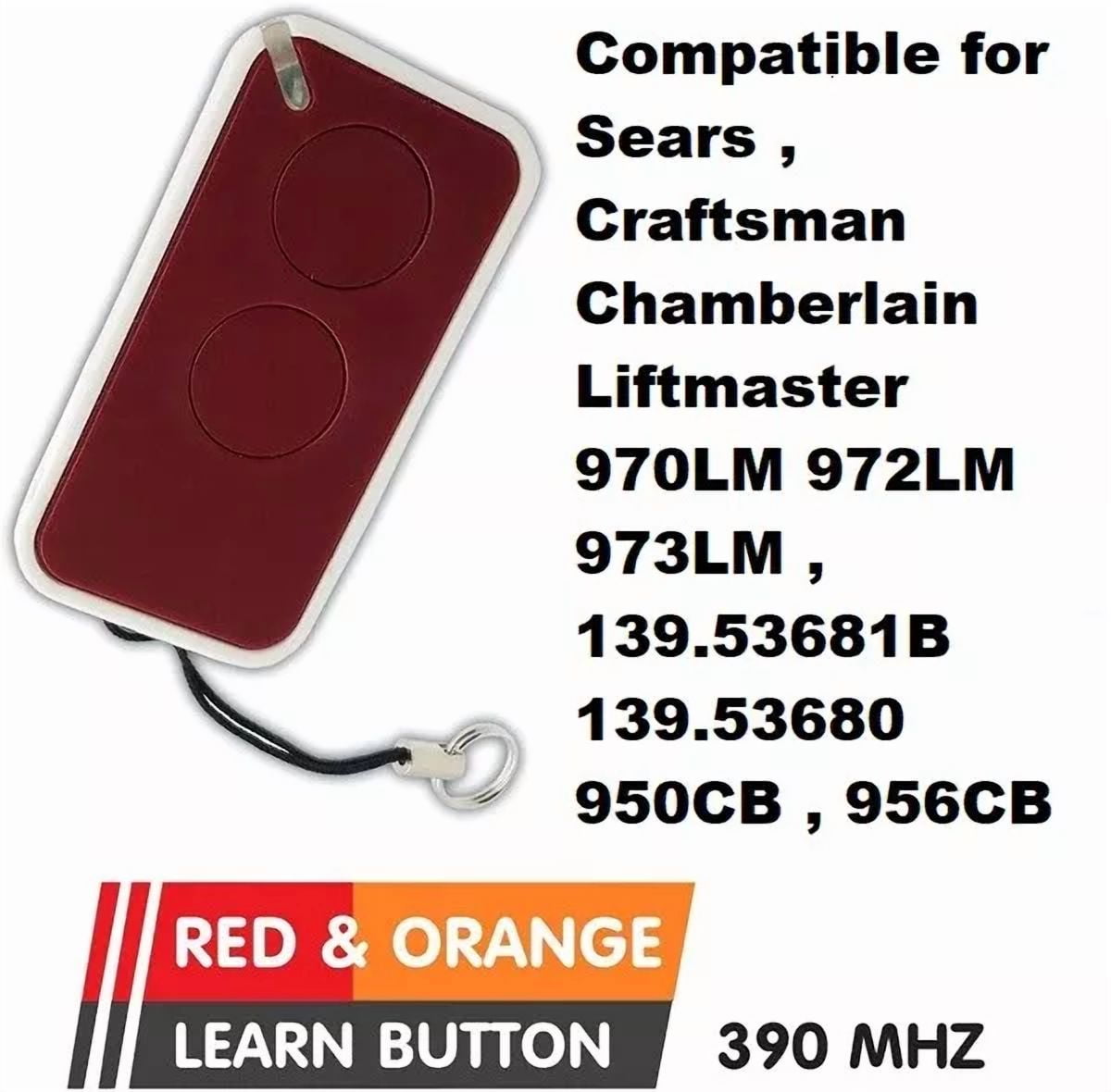 Chamberlain Garage Door Opener Remote Control Part Mini Red Learn Button 1B