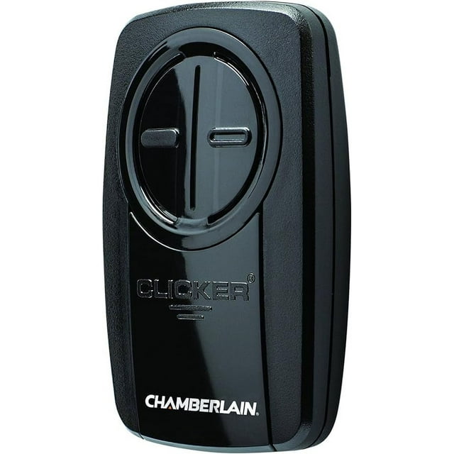 Chamberlain KLIK5U-BK2 Clicker 2-Button Garage Door Opener Remote with Visor Clip, Black