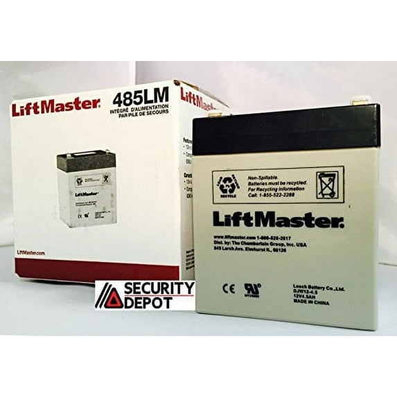 Chamberlain Liftmaster 485LM Battery LiftMaster Garage Door Openers 485LM Battery Backup, OEM