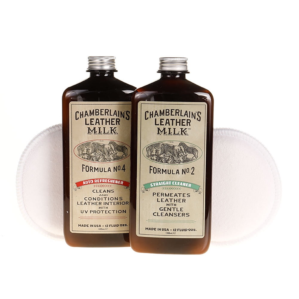 Chamberlains Leather Milk Clean/Refresh Auto Leather Interior 2/4 12OZ